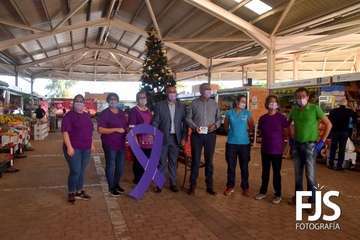 El Mercado de Telde visibiliza su compromiso contra la violencia de género/Francisco Javier Santana.